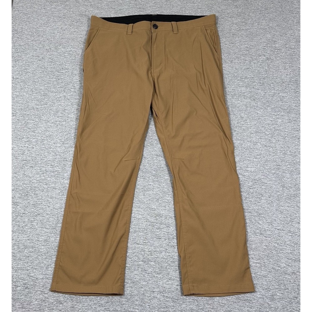 Prana Pants Mens 38x32 Tag (38x30 Fit) Brown Stretch Outdoor Camping Hiking